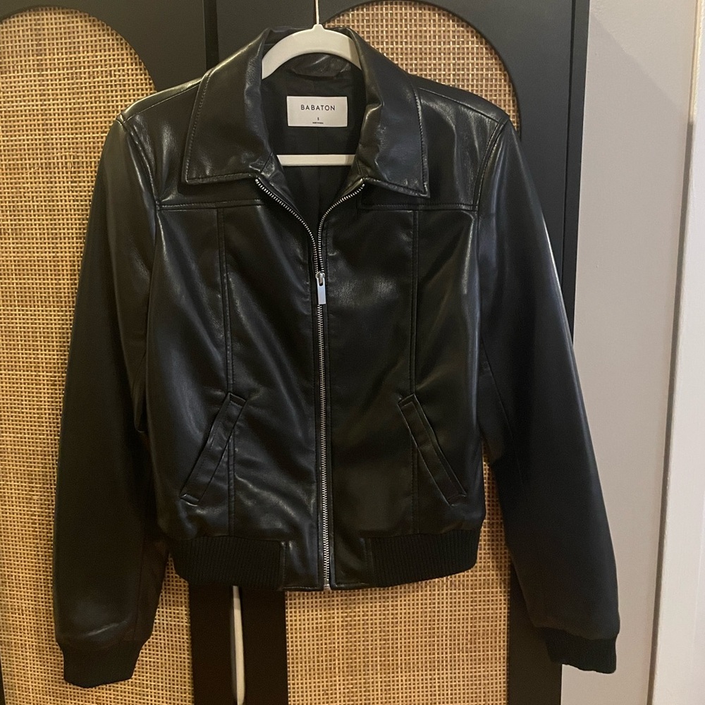 Aritzia ARC bomber jacket in black